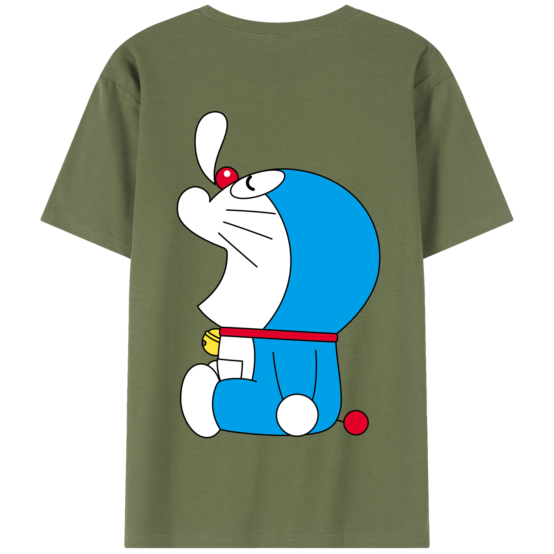 （画像用） ドラえもん Doraemon 綿100％半袖Tシャツ（背面プリント）
